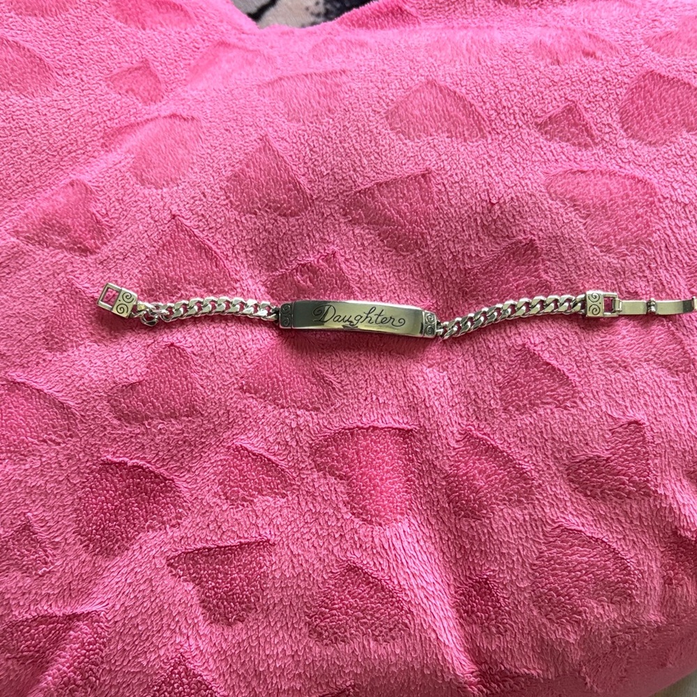 Brighton Silver 'Daughter' Chain Bracelet